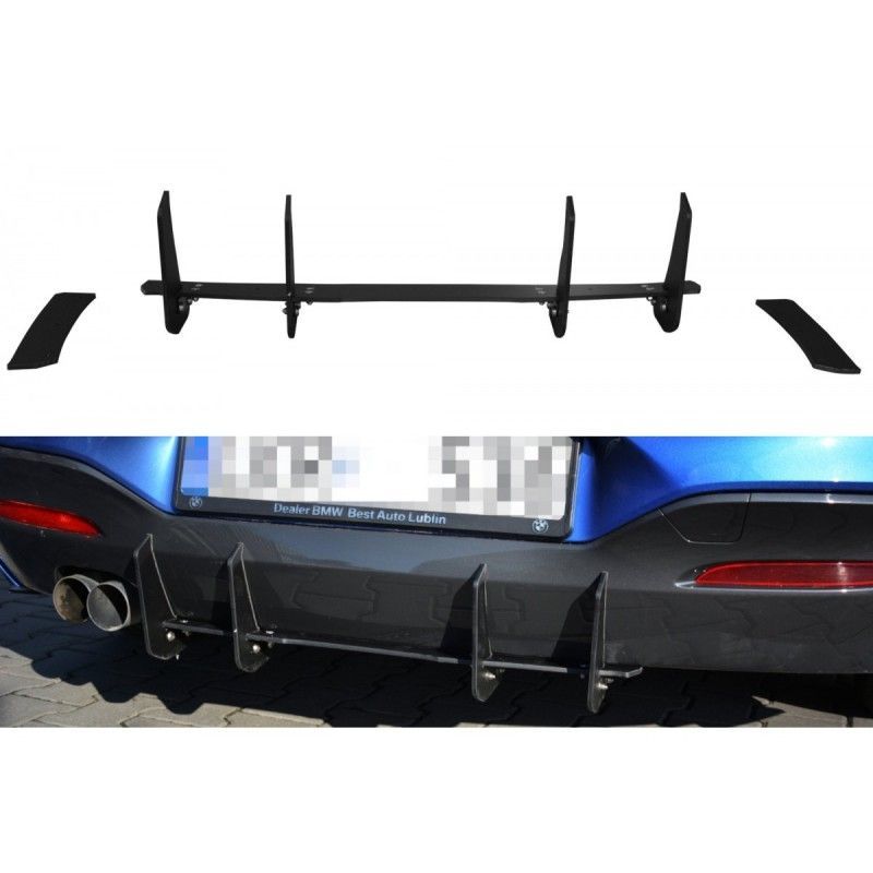 Maxton BMW 1 F20/F21 M-POWER FACELIFT - REAR DIFFUSER V.1 , Serie 1 F20/ F21