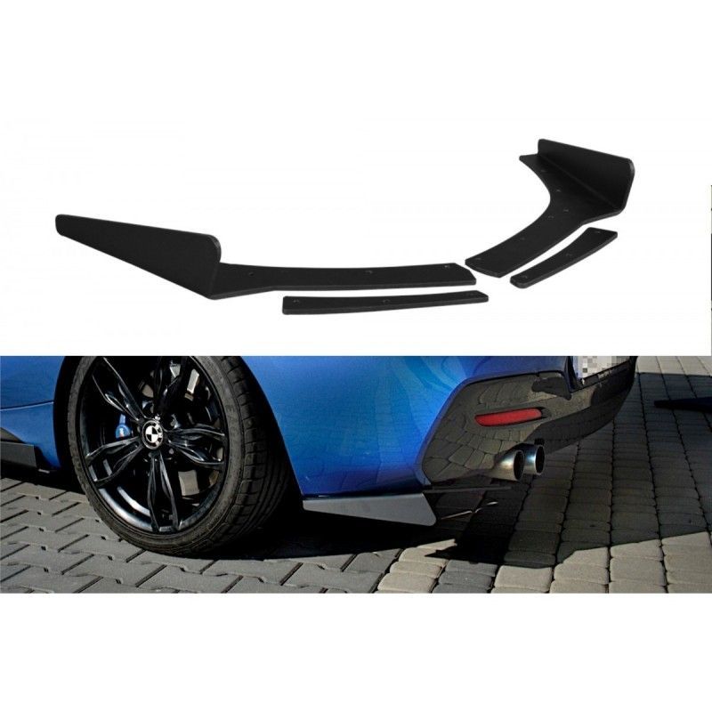 Maxton REAR SIDE SPLITTERS BMW 1 F20/F21 M-Power FACELIFT , Serie 1 F20/ F21