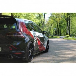 Maxton RACING SIDE SKIRTS DIFFUSERS VW GOLF VII GTI CLUBSPORT , Golf 7