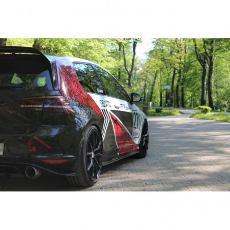 Maxton RACING SIDE SKIRTS DIFFUSERS VW GOLF VII GTI CLUBSPORT , Golf 7