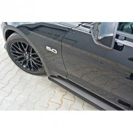 Maxton Racing Side Skirts Diffusers Ford Mustang GT Mk6 Carbon, Mustang