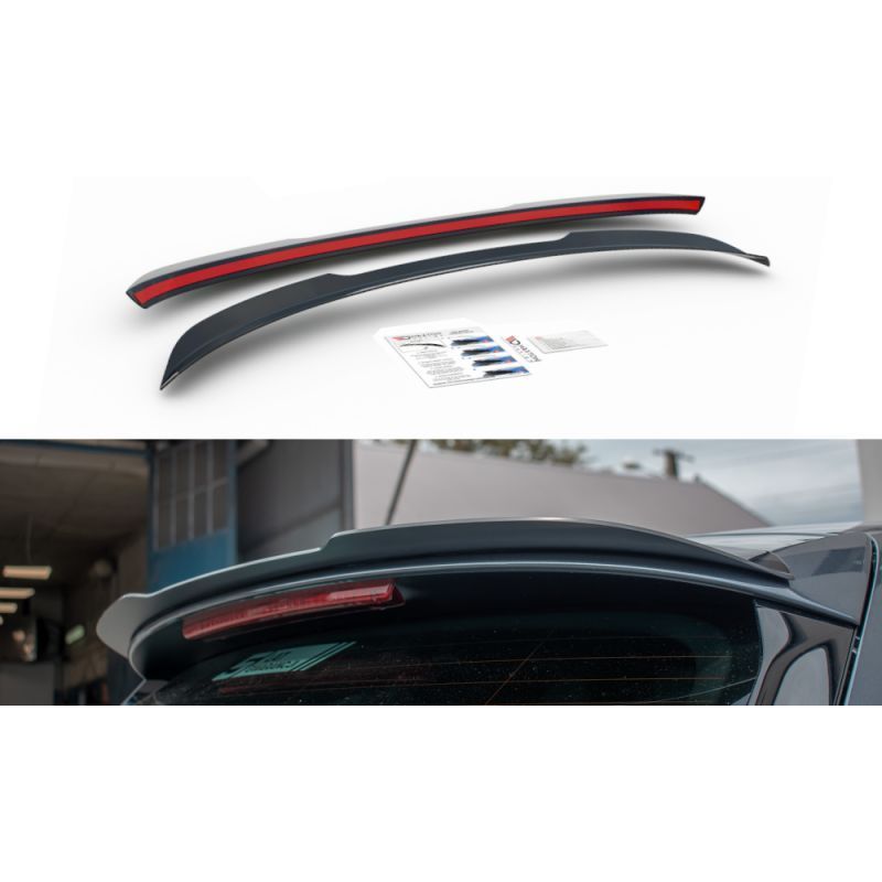 Maxton Spoiler Cap Seat Leon Mk3 Cupra ST Facelift Gloss Black, Leon Mk3 / Facelift Cupra