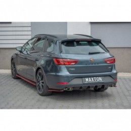 Maxton Spoiler Cap Seat Leon Mk3 Cupra ST Facelift Gloss Black, Leon Mk3 / Facelift Cupra