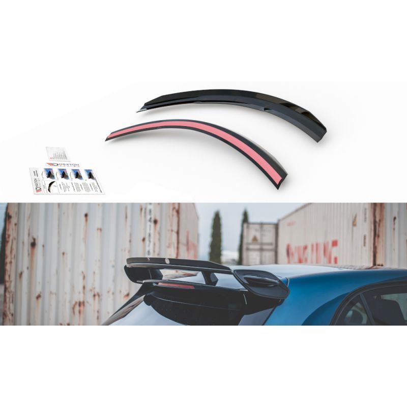 Maxton Spoiler Cap Mercedes A35 AMG Hatchback W177 Gloss Black, CLASSE A