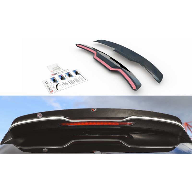 Maxton Spoiler Cap V.2 Audi RS3 8V / 8V FL Sportback Gloss Black, A3/S3/RS3 8V