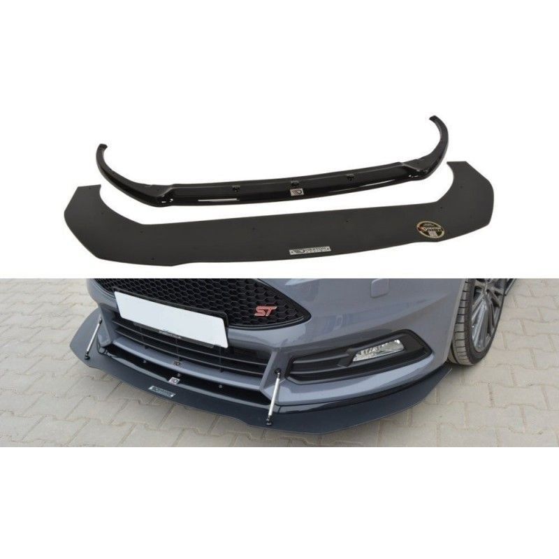 Maxton Hybrid Front Splitter V.1 Ford Focus ST Mk3 FL , FORD