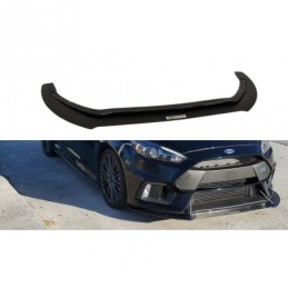 Maxton Hybrid Front Splitter Ford Focus RS Mk3 ABS+Gloss Black, FORD