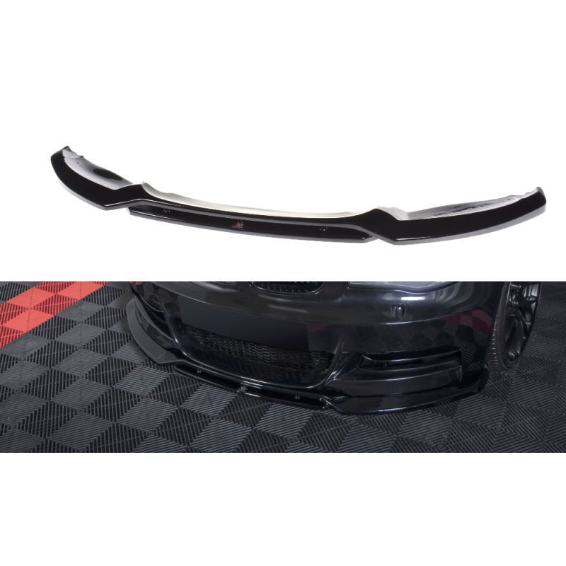 Maxton FRONT SPLITTER V.1 for BMW 1 E82 FACELIFT M-PACK Gloss Black, Serie 1 E81/ E82/ E87/ E88