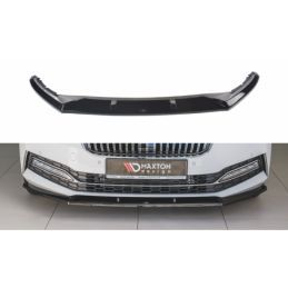 Maxton Front Splitter V.2 Skoda Superb Mk3 FL Gloss Black, Superb