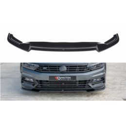 Maxton Front Splitter V.2 Volkswagen Passat R-Line B8 Gloss Black, Passat B8