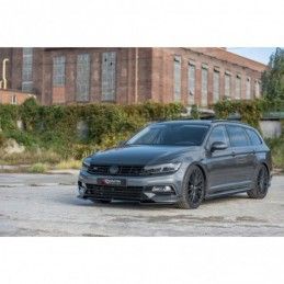 Maxton Front Splitter V.2 Volkswagen Passat R-Line B8 Gloss Black, Passat B8