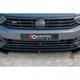 Maxton Front Splitter V.2 Volkswagen Passat R-Line B8 Gloss Black, Passat B8