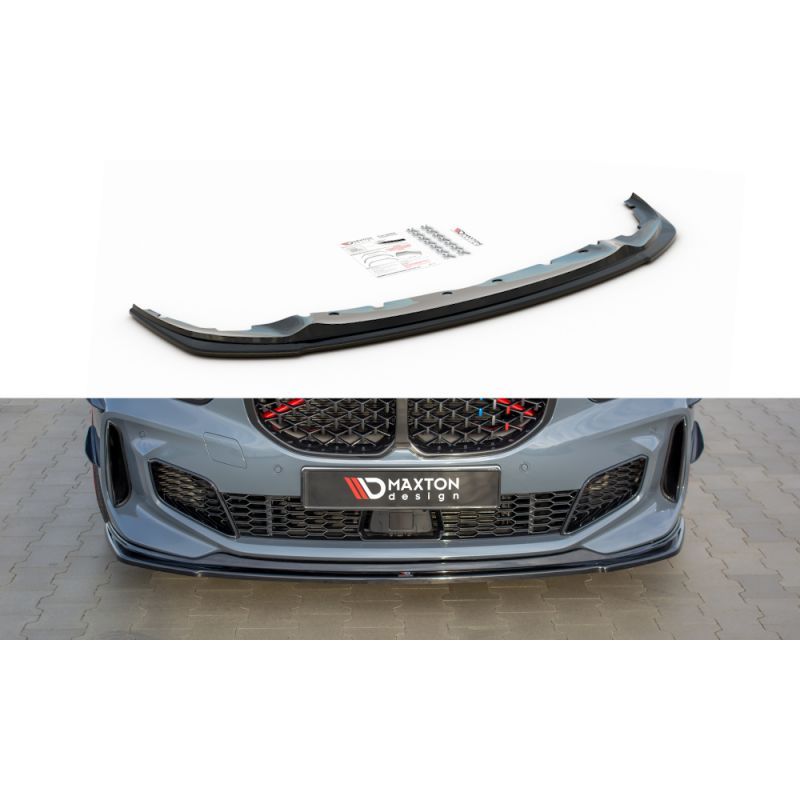 Maxton Front Splitter for BMW 1 F40 M-Pack/ M135i Gloss Black, Serie 1 F40