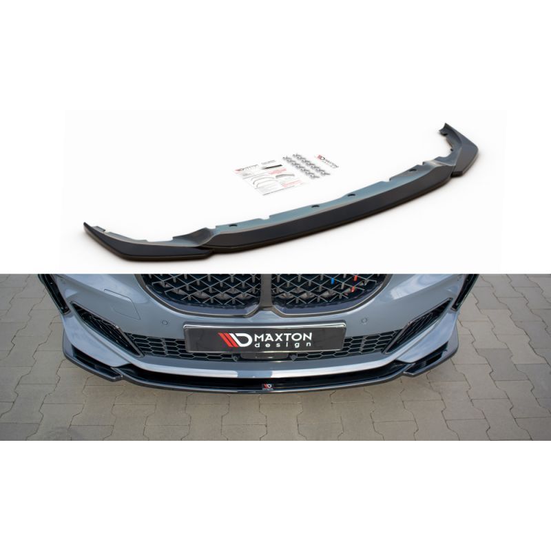 Maxton Front Splitter V.3 for BMW 1 F40 M-Pack/ M135i Gloss Black, Serie 1 F40