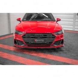 Maxton Front Splitter V.1 Audi A7 C8 S-Line / S7 C8 Gloss Black, A7/ S7 / RS7 - C8