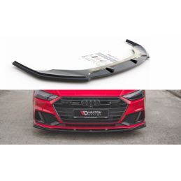 Maxton Front Splitter V.2 Audi A7 C8 S-Line / S7 C8 Gloss Black, A7/ S7 / RS7 - C8