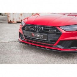 Maxton Front Splitter V.2 Audi A7 C8 S-Line / S7 C8 Gloss Black, A7/ S7 / RS7 - C8