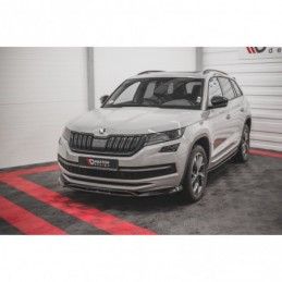 Maxton Front Splitter Skoda Kodiaq Mk1 Sportline/RS Gloss Black, Kodiaq