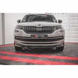 Maxton Front Splitter Skoda Kodiaq Mk1 Sportline/RS Gloss Black, Kodiaq