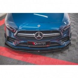 Maxton Front Splitter V.1 Mercedes A35 AMG Aero W177 Gloss Black, CLASSE A