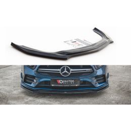 Maxton Front Splitter V.2 Mercedes A35 AMG Aero W177 Gloss Black, CLASSE A