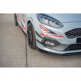 Maxton Front Splitter V.4 Ford Fiesta Mk8 ST / ST-Line Gloss Black, Fiesta Mk8