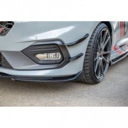 Maxton Front Splitter V.4 Ford Fiesta Mk8 ST / ST-Line Gloss Black, Fiesta Mk8