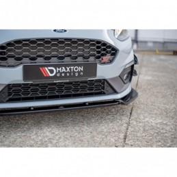 Maxton Front Splitter V.7 Ford Fiesta Mk8 ST / ST-Line Gloss Black, Fiesta Mk8