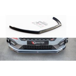 Maxton Front Splitter V.6 Ford Fiesta Mk8 ST / ST-Line Gloss Black, Fiesta Mk8