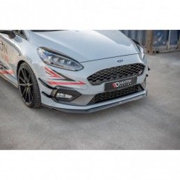 Maxton Front Splitter V.6 Ford Fiesta Mk8 ST / ST-Line Gloss Black, Fiesta Mk8