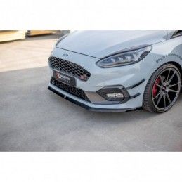 Maxton Front Splitter V.6 Ford Fiesta Mk8 ST / ST-Line Gloss Black, Fiesta Mk8