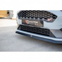 Maxton Front Splitter V.6 Ford Fiesta Mk8 ST / ST-Line Gloss Black, Fiesta Mk8