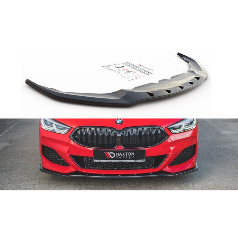 Maxton Front Splitter V.1 BMW 8 Coupe G15 / 8 Gran Coupe M-pack G16 Gloss Black, Serie 8 G15