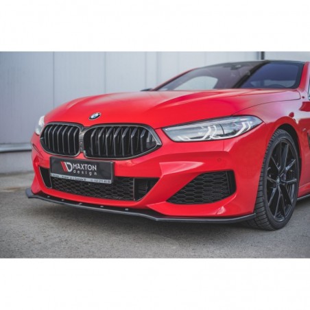 Maxton Front Splitter V.1 BMW 8 Coupe G15 / 8 Gran Coupe M-pack G16 Gloss Black, Serie 8 G15