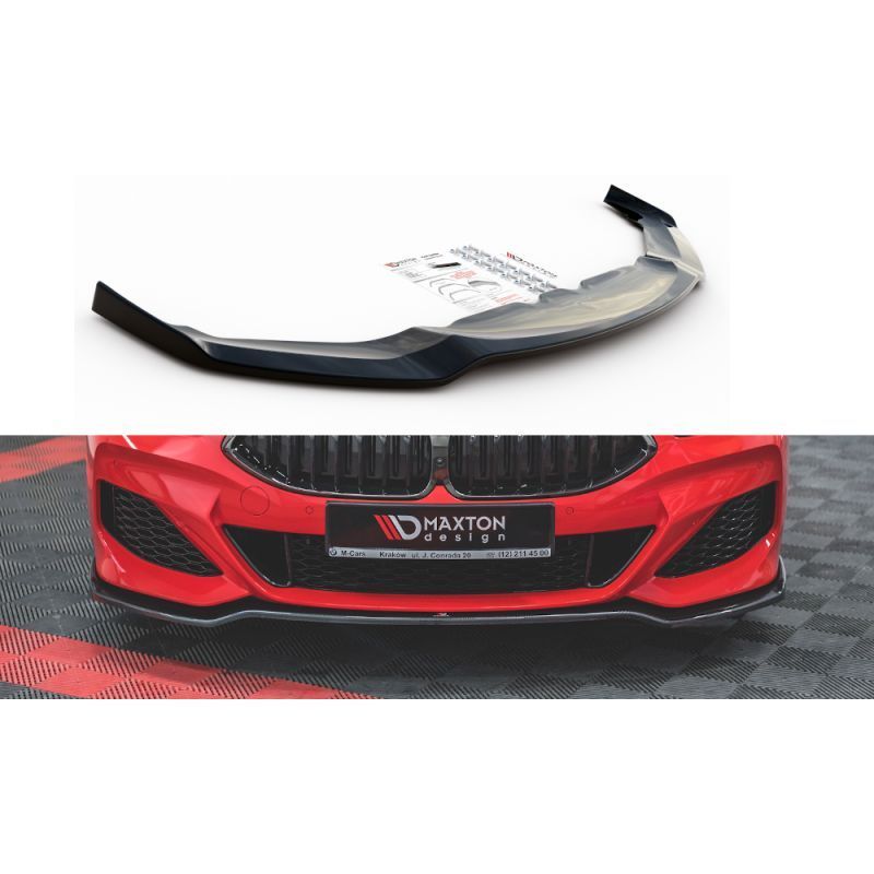 Maxton Front Splitter V.2 BMW 8 Coupe G15 / 8 Gran Coupe M-pack G16 Gloss Black, Serie 8 G15