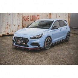 Maxton Front Splitter V.4 Hyundai I30 N Mk3 Hatchback/ Fastback Gloss Black, Hyundai