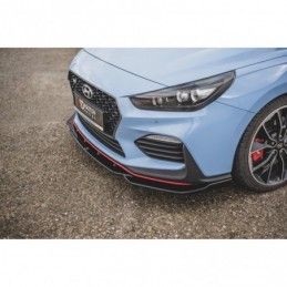 Maxton Front Splitter V.4 Hyundai I30 N Mk3 Hatchback/ Fastback Gloss Black, Hyundai