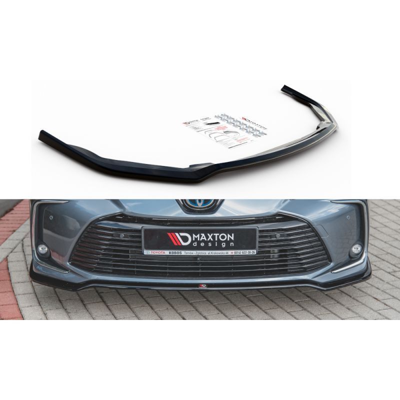 Maxton Front Splitter Toyota Corolla XII Sedan Gloss Black, TOYOTA