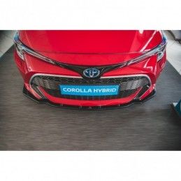 Maxton Front Splitter V.1 Toyota Corolla XII Touring Sports/ Hatchback Gloss Black, TOYOTA