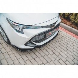 Maxton Front Splitter V.2 Toyota Corolla XII Touring Sports/ Hatchback Gloss Black, TOYOTA