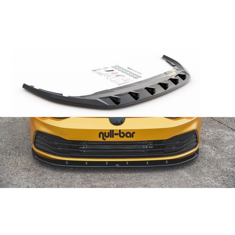 Maxton Front Splitter V.1 VW Golf 8 Gloss Black, Golf 8