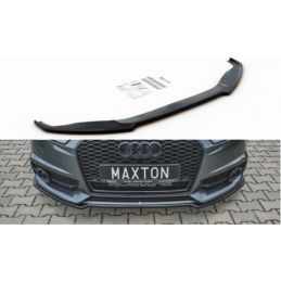 Maxton Front Splitter Audi S6 / A6 S-Line C7 FL Gloss Black, A7/ S7 / RS7 - C7