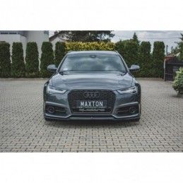 Maxton Front Splitter Audi S6 / A6 S-Line C7 FL Gloss Black, A7/ S7 / RS7 - C7