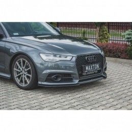 Maxton Front Splitter Audi S6 / A6 S-Line C7 FL Gloss Black, A7/ S7 / RS7 - C7