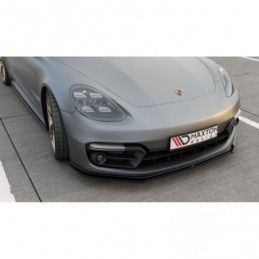 Maxton Front Splitter Porsche Panamera GTS 971 Gloss Black, Panamera