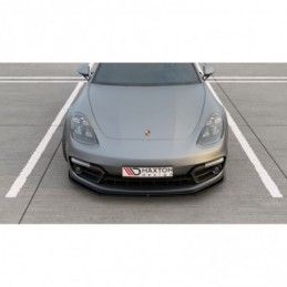 Maxton Front Splitter Porsche Panamera GTS 971 Gloss Black, Panamera