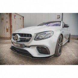 Maxton Front Splitter V.1 Mercedes-Benz E63 AMG Estate/Sedan S213/W213 Gloss Black, MERCEDES