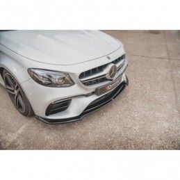 Maxton Front Splitter V.1 Mercedes-Benz E63 AMG Estate/Sedan S213/W213 Gloss Black, MERCEDES