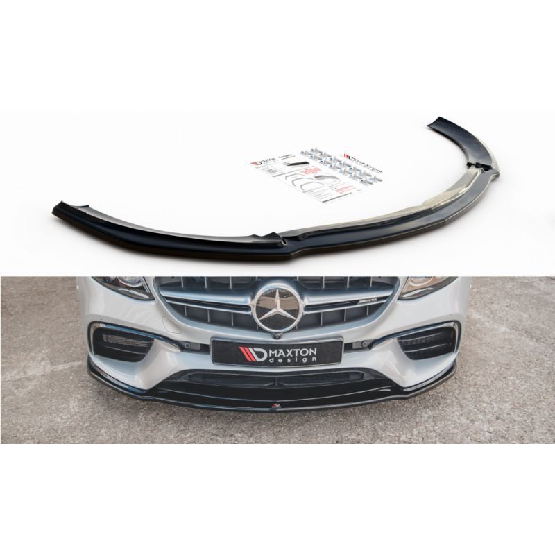 Maxton Front Splitter V.2 Mercedes-Benz E63 AMG Estate/Sedan S213/W213 Gloss Black, MERCEDES