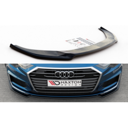 Maxton Front Splitter V.1 Audi A6 S-Line / S6 C8 Gloss Black, A6/S6/RS6 C8